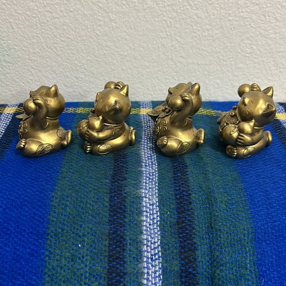 🖤NEW💕Feng Shui Lucky cat figurine set - Picture 7 of 15